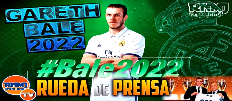 Rueda de prensa de Gareth Bale tras ampliar su contrato con el Real Madrid