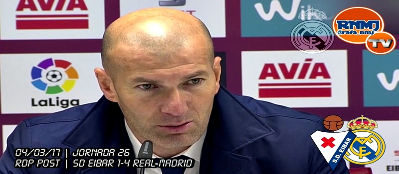 Rueda de prensa de Zinedine Zidane tras el partido ante el Eibar