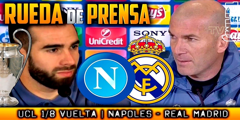 Rueda de prensa de Dani Carvajal y Zinedine Zidane previa al partido ante el Nápoles