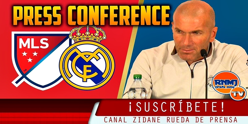 Rueda de prensa de Zinedine Zidane tras el partido ante el MLS All Stars
