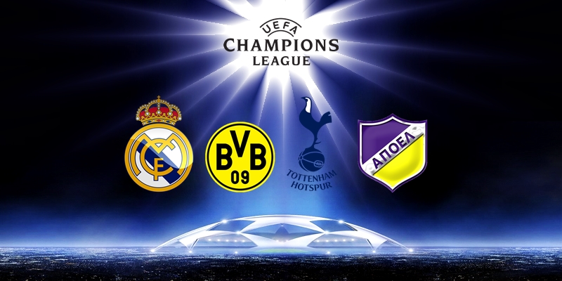 NOTICIAS | El Real Madrid se enfrentara a Borussia Dortmund, Tottenham y Apoel en la Fase de Grupos de la Champions