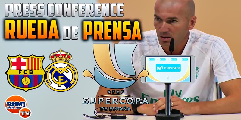 VÍDEO | Rueda de prensa de Zinedine Zidane previa al partido de ida de la Supercopa de España