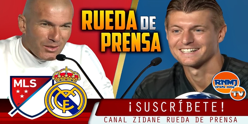 VÍDEO | Rueda de prensa de Zinedine Zidane y Toni Kroos previa al partido ante el MLS All-Stars