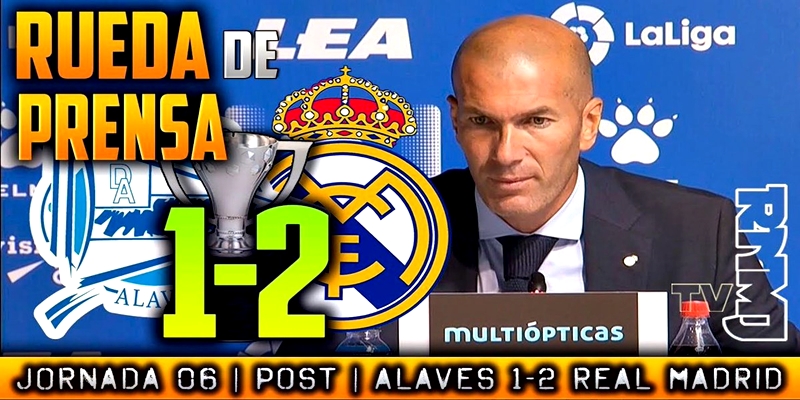 VÍDEO | Rueda de prensa de Zinedine Zidane tras el partido ante el Deportivo Alavés