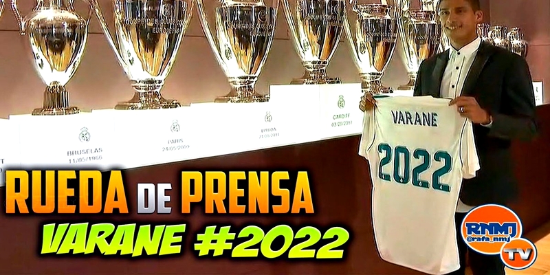 VÍDEO | Rueda de prensa de Raphael Varane tras ampliar su contrato con el Real Madrid