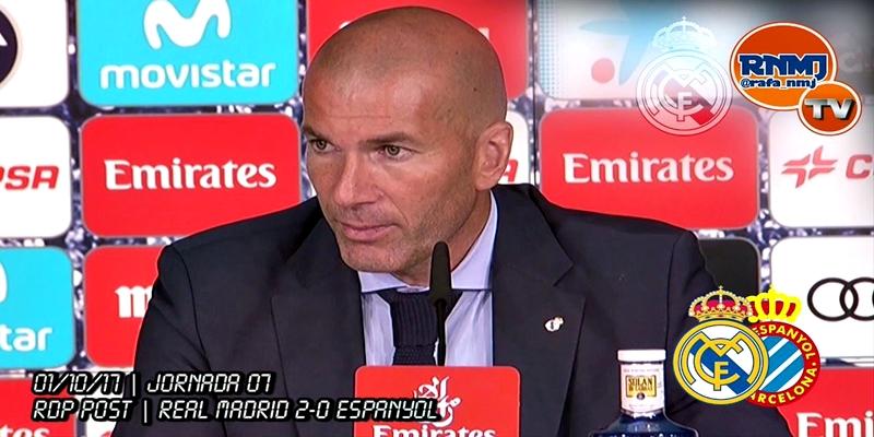 VÍDEO | Rueda de prensa de Zinedine Zidane tras el partido ante el RCD Espanyol
