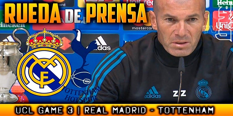 VÍDEO | Rueda de prensa de Zinedine Zidane previa al partido ante el Tottenham