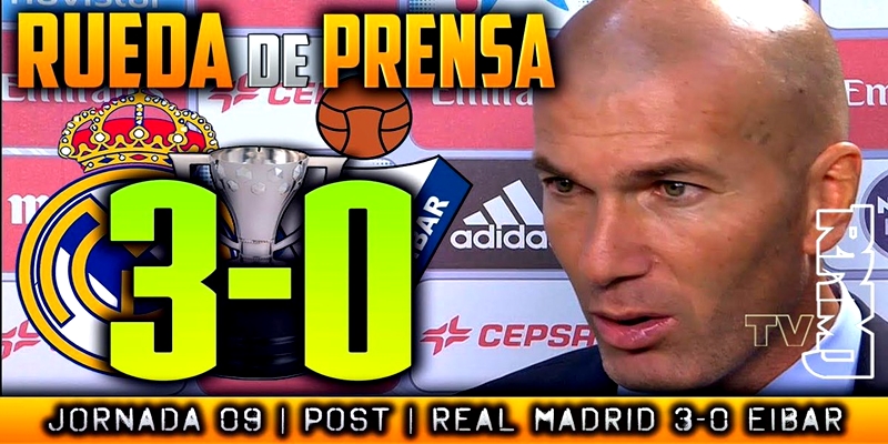 VÍDEO | Rueda de prensa de Zinedine Zidane tras el partido ante el Eibar