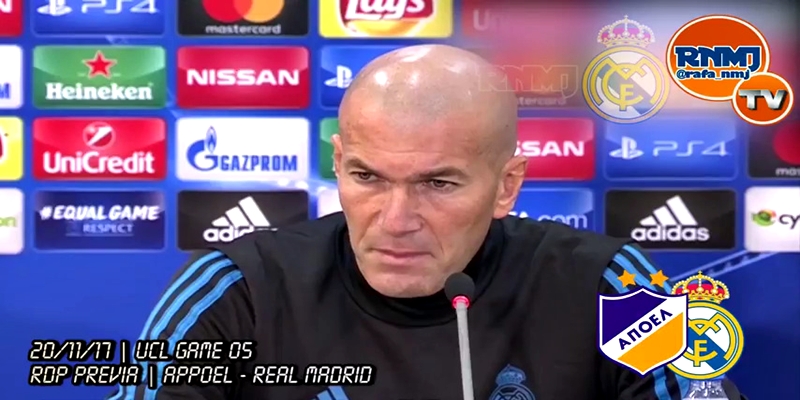 VÍDEO | Rueda de prensa de Zinedine Zidane previa al partido ante el Apoel