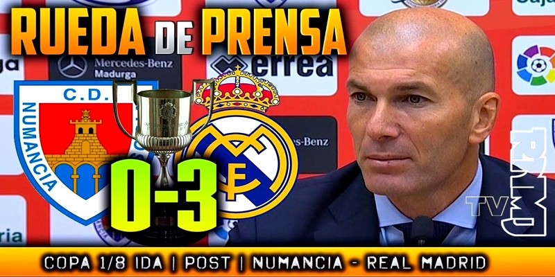 VÍDEO | Rueda de prensa de Zinedine Zidane tras el partido ante el Numancia