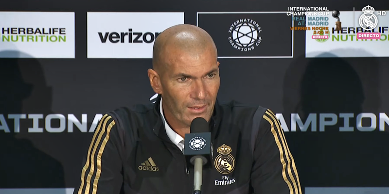 VÍDEO | Rueda de prensa de Zinedine Zidane tras el partido ante el Arsenal