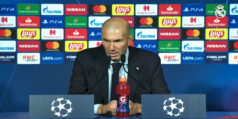 VÍDEO | Rueda de prensa de Zinedine Zidane tras el partido ante el Paris Saint-Germain