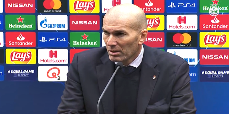 VÍDEO | Rueda de prensa de Zinedine Zidane tras el partido ante el Brujas