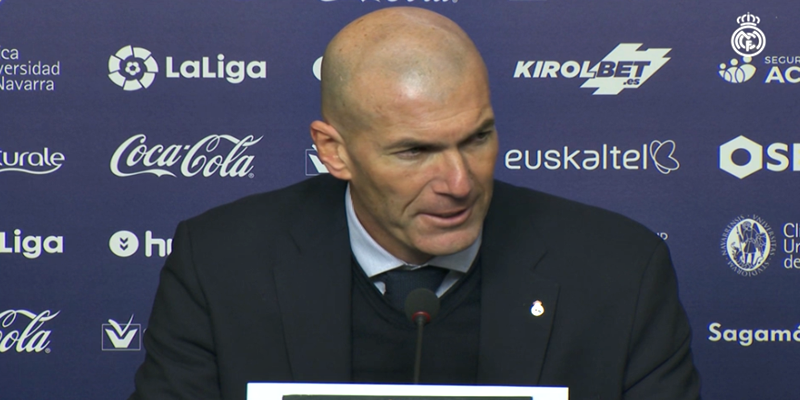 VÍDEO | Rueda de prensa de Zinedine Zidane tras el partido ante Osasuna