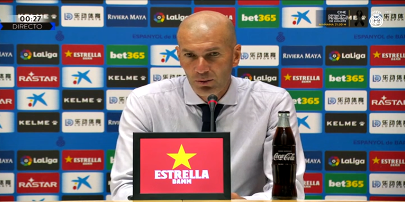 VÍDEO | Rueda de prensa de Zinedine Zidane tras el partido ante el Espanyol