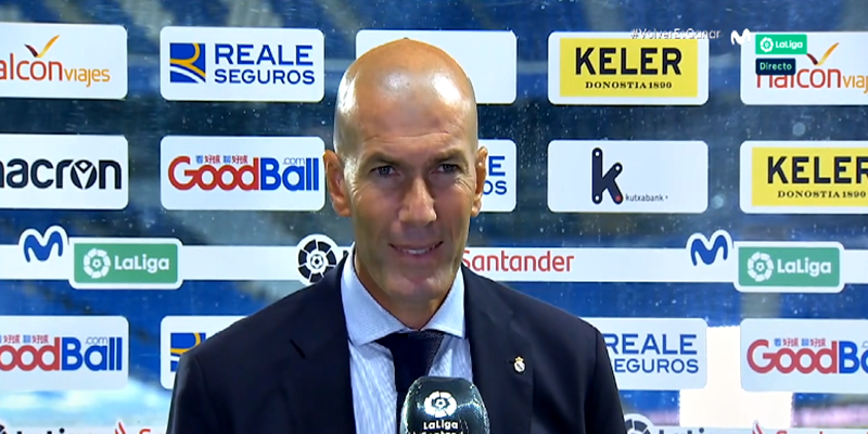 VÍDEO | Rueda de prensa de Zinedine Zidane tras el partido ante la Real Sociedad