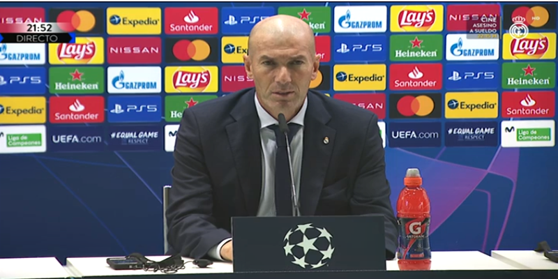 VÍDEO | Rueda de prensa de Zinedine Zidane tras el partido ante el Inter de Milán