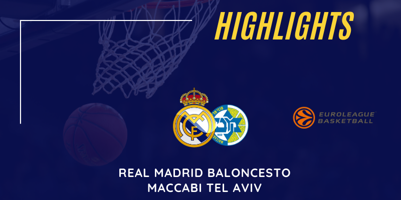 VÍDEO | Highlights | Real Madrid vs Maccabi Tel Aviv | Euroleague | Jornada 9