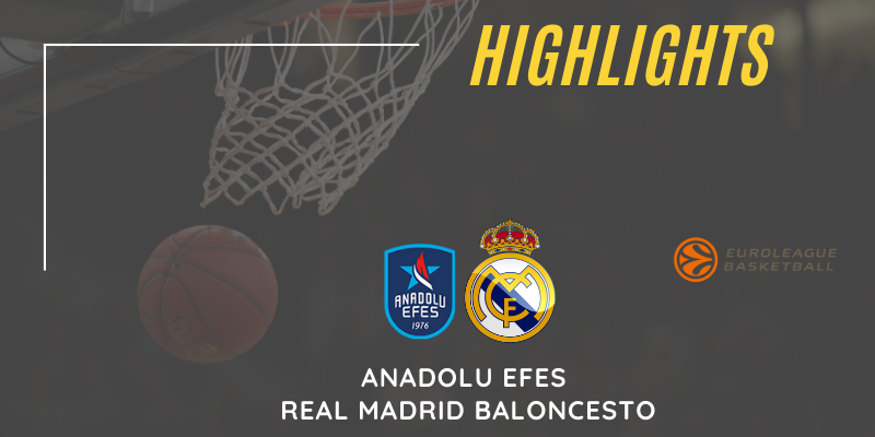 VÍDEO | Highlights | Anadolu Efes vs Real Madrid Baloncesto | Euroleague | Playoff | 5º Partido
