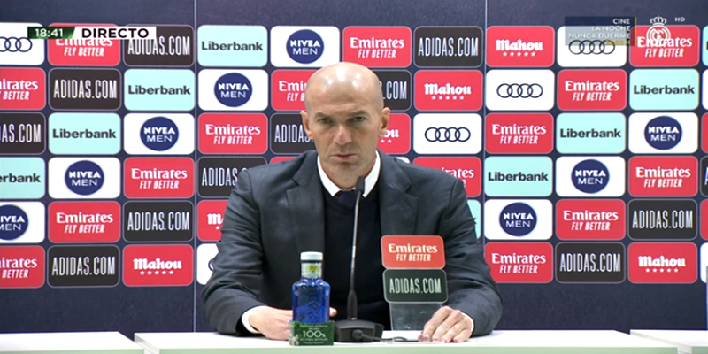 VÍDEO | Rueda de prensa de Zinedine Zidane tras el partido ante el Éibar