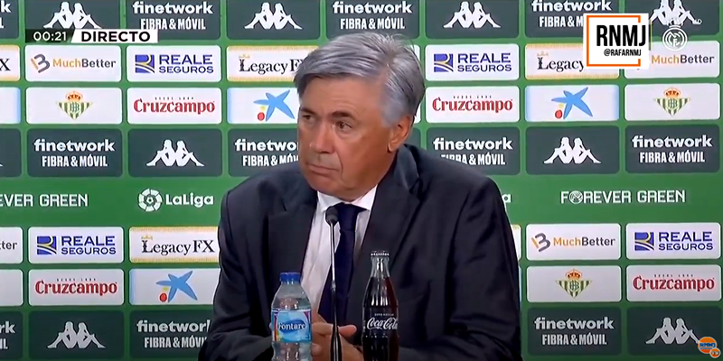 VÍDEO | Rueda de prensa de Carlo Ancelotti tras el partido ante el Betis