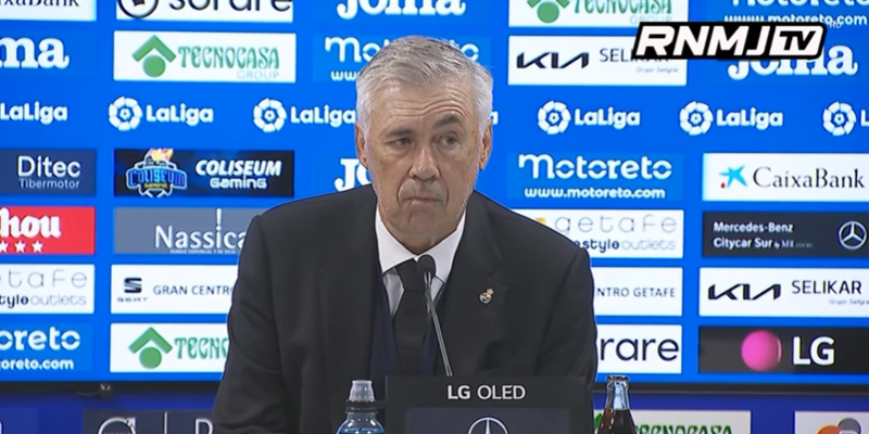 VÍDEO | Rueda de prensa de Carlo Ancelotti tras el partido ante el Getafe