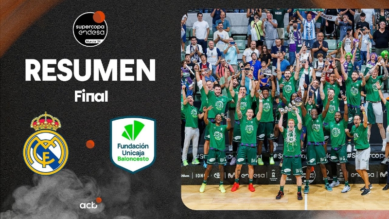 VÍDEO | 📺 HIGHLIGHTS | REAL MADRID BALONCESTO vs UNICAJA | 🏀 SUPERCOPA ENDESA | FINAL