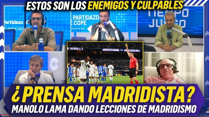 VÍDEO | 💥 BOCHORNO EN EL PARTIDAZO DE COPE EN UN NUEVO ATAQUE A VINICIUS Y EL REAL MADRID