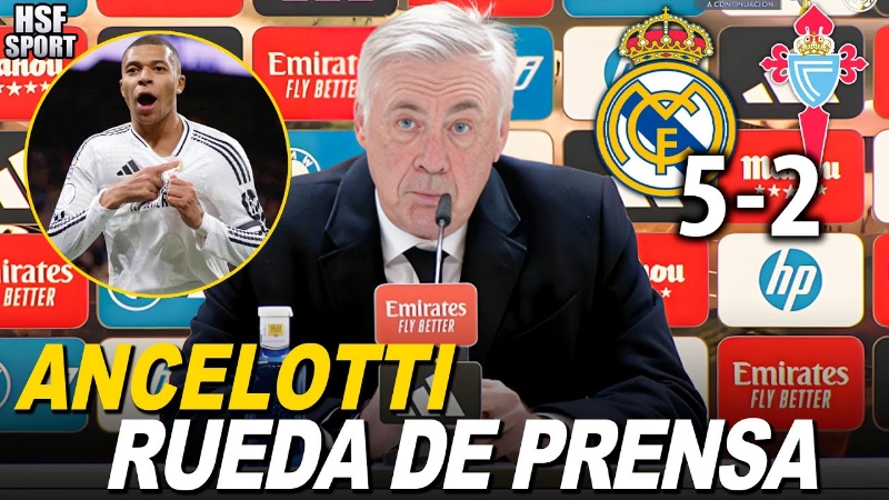 VÍDEO | 📺 RUEDA DE PRENSA DE CARLO ANCELOTTI TRAS EL PARTIDO ANTE EL CELTA