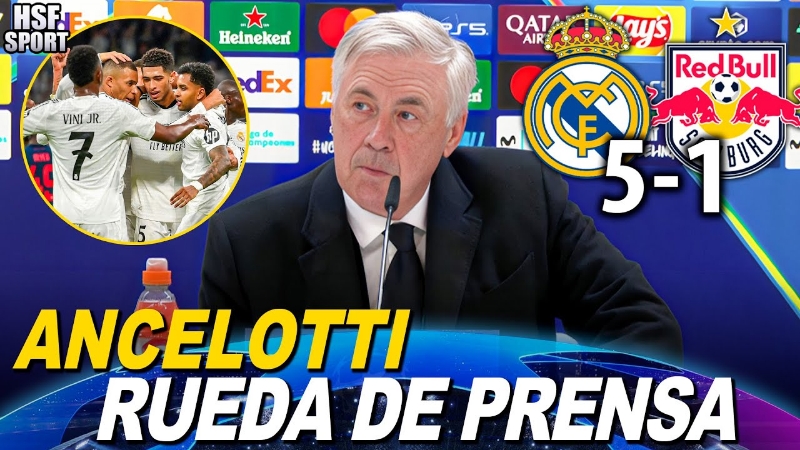 VÍDEO | 📺 RUEDA DE PRENSA DE CARLO ANCELOTTI TRAS EL PARTIDO ANTE EL SALZBURGO