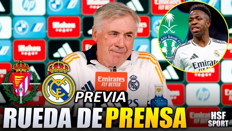 VÍDEO | 📺 RUEDA DE PRENSA DE CARLO ANCELOTTI PREVIA AL PARTIDO ANTE EL VALLADOLID