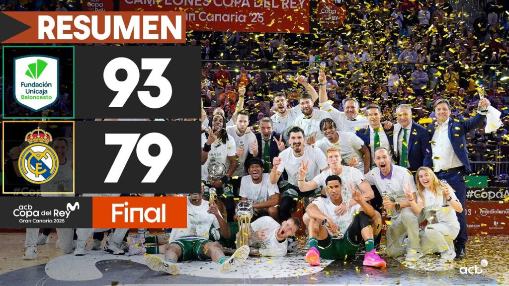 VÍDEO | 📺 HIGHLIGHTS | UNICAJA vs REAL MADRID BALONCESTO | 🏆 COPA DEL REY | FINAL